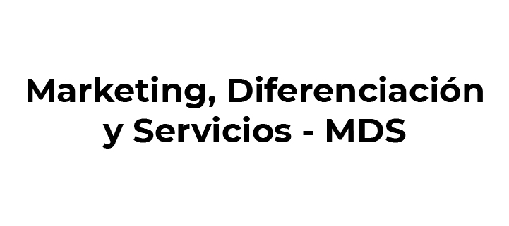 Marketing, diferenciación y servicios MDS